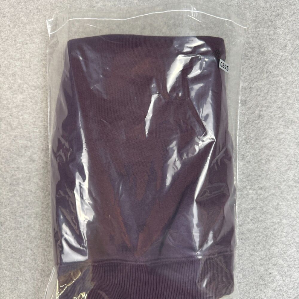 Women's Cropped Plum Colored Athleticwear Long Sleeve Hoodie - Small - Picture 5 of 7